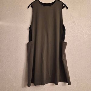 Lucy Olive Khaki Military Green Athleisure Dress Comfy Travel Essential Summer